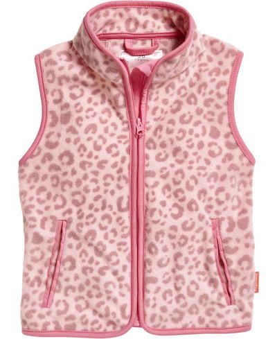 Playshoes Strickfleecejacke Fleece-Weste Leo-Print