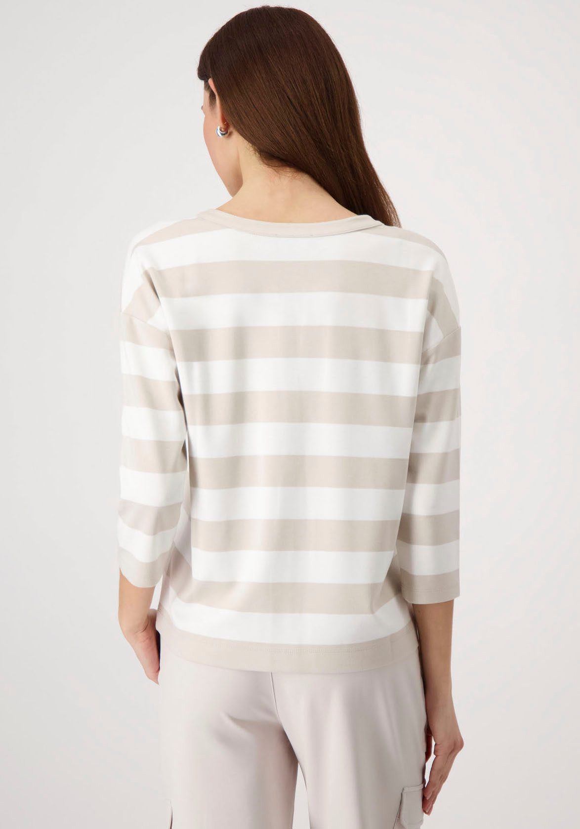 Monari Sweatshirt mit Blockstreifen günstig online kaufen