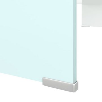 furnicato TV-Schrank TV-Aufsatz/Monitorerhöhung Glas Grün 80x30x13 cm