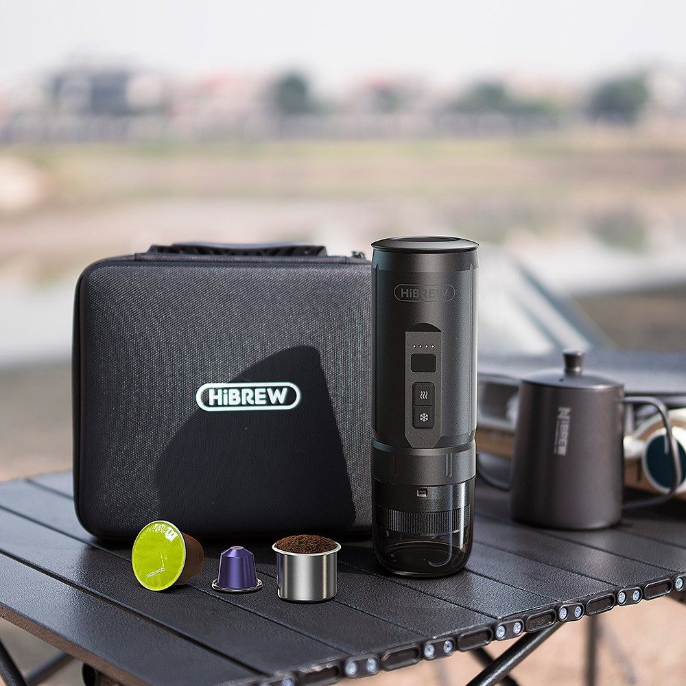 HiBREW Kapselmaschine, 20 Bar Druck, 7500mAh entnehmbarere Batterie