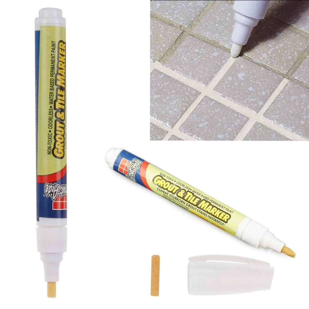 VERK GROUP Marker Fugenstift Anti-Schimmel Fugenmarker für Fliesen Bad & Dusche, (1-tlg., 1-teilig), geruchsneutral