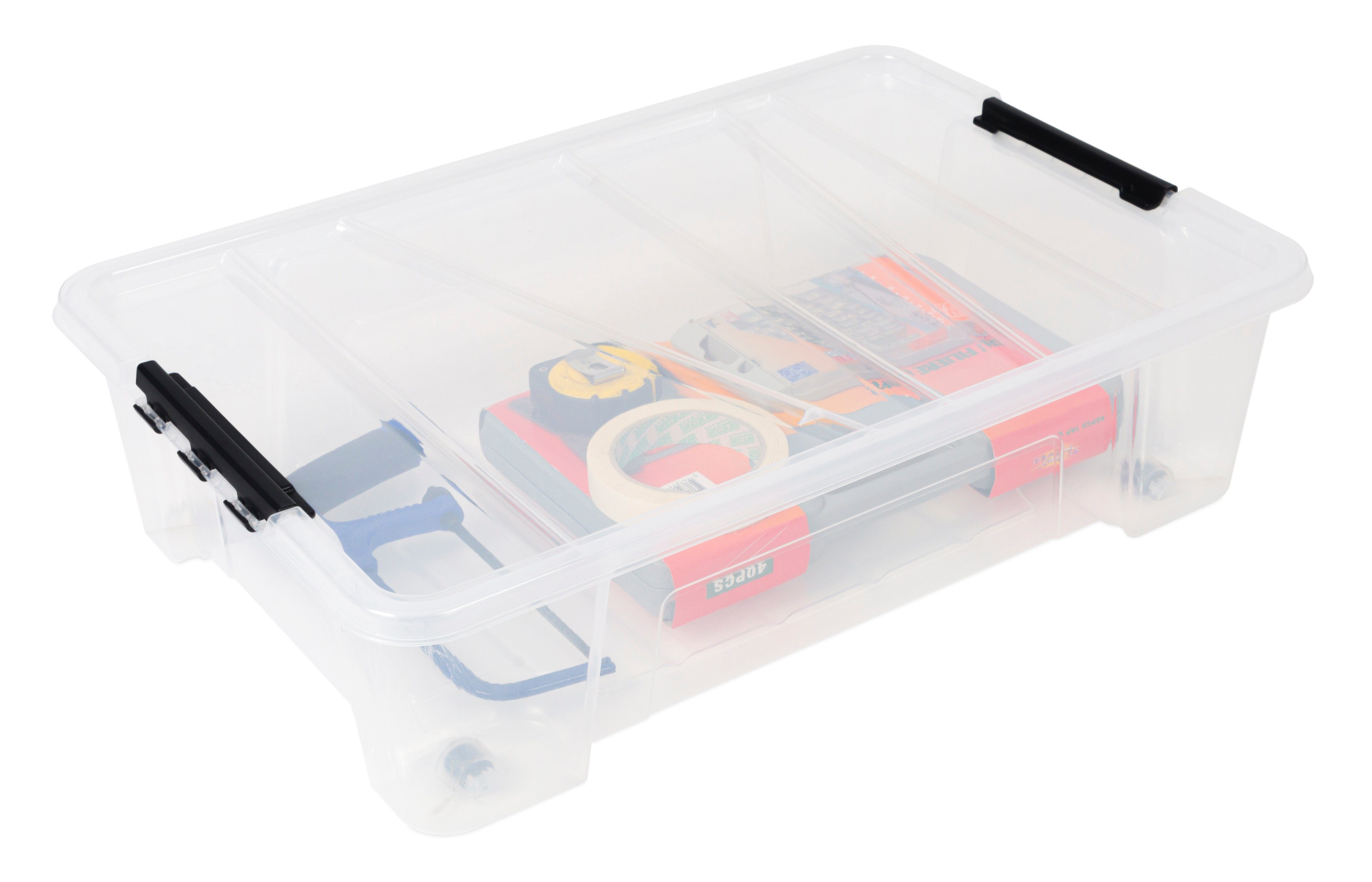 ONDIS24 Aufbewahrungsbox Unterbettbox Jolly Rollbox mit Deckel 25/35L Spiel günstig online kaufen