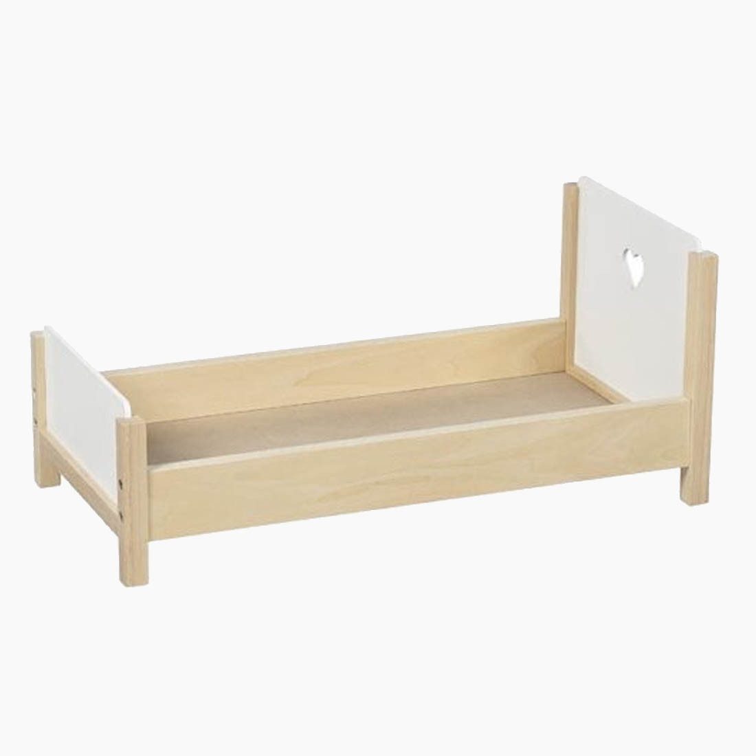 goki Puppenbett Puppenbett Herzträume (packung, 1tlg., unmontiert), Möbelstück für kleine Puppeneltern