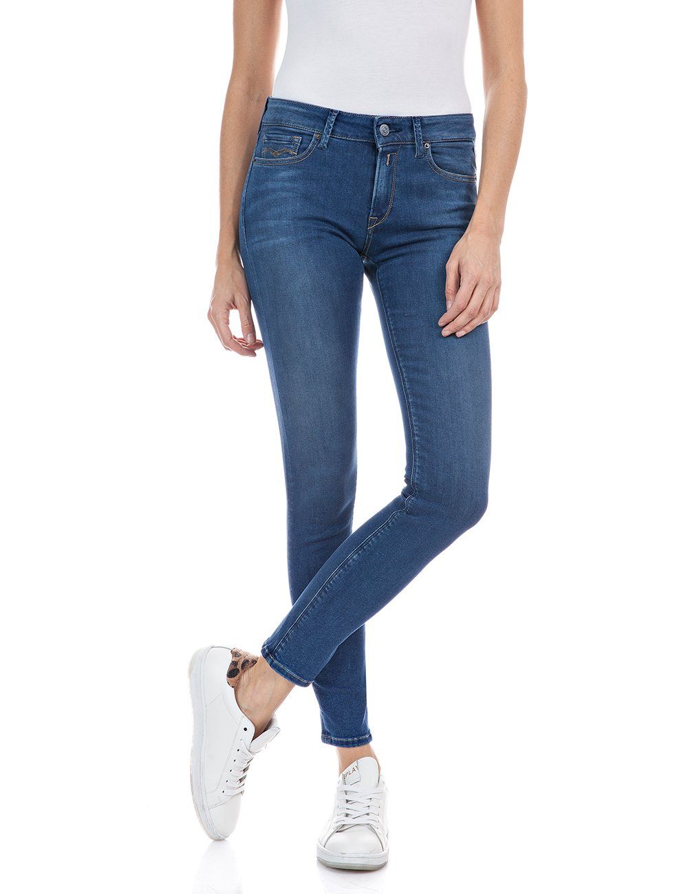 Replay Skinny-fit-Jeans New Luz Jeanshose mit Stretch günstig online kaufen
