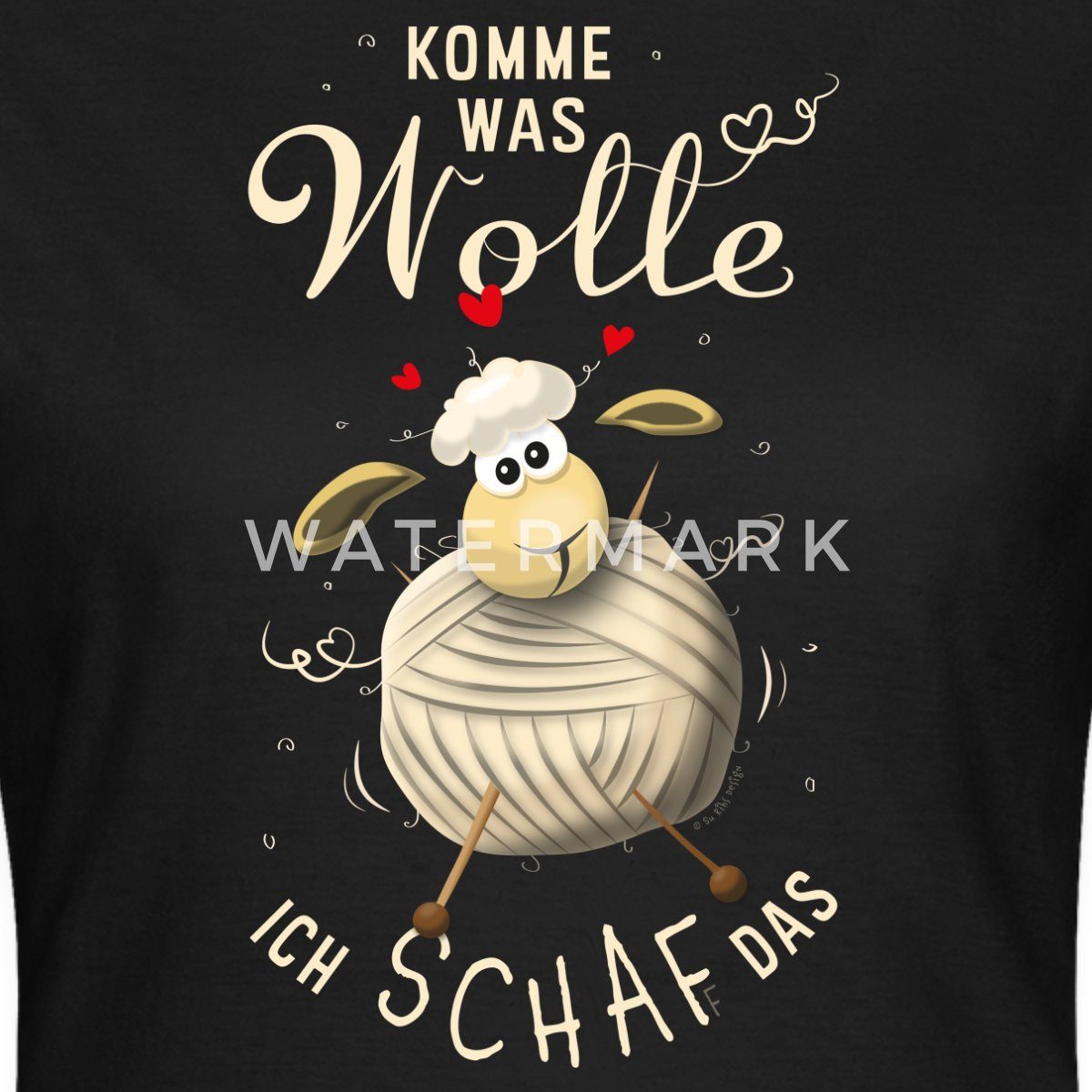 Spreadshirt T-Shirt Komme was Wolle, ich Schaf das Motivation Frauen T-Shir günstig online kaufen