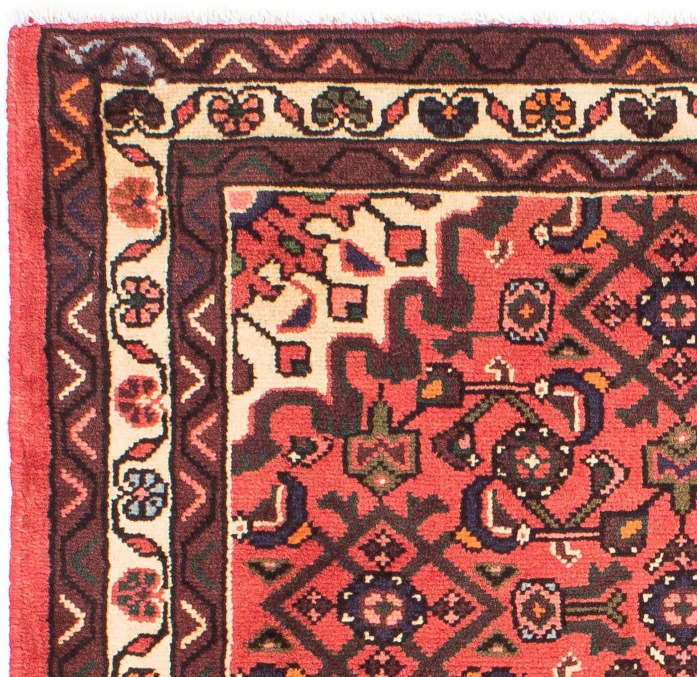 Orientteppich Zertifikat - Einzelstück mit Perser - Höhe: 10 103 morgenland, rechteckig, x Wohnzimmer, 152 rot, Nomadic Handgeknüpft, - mm, cm