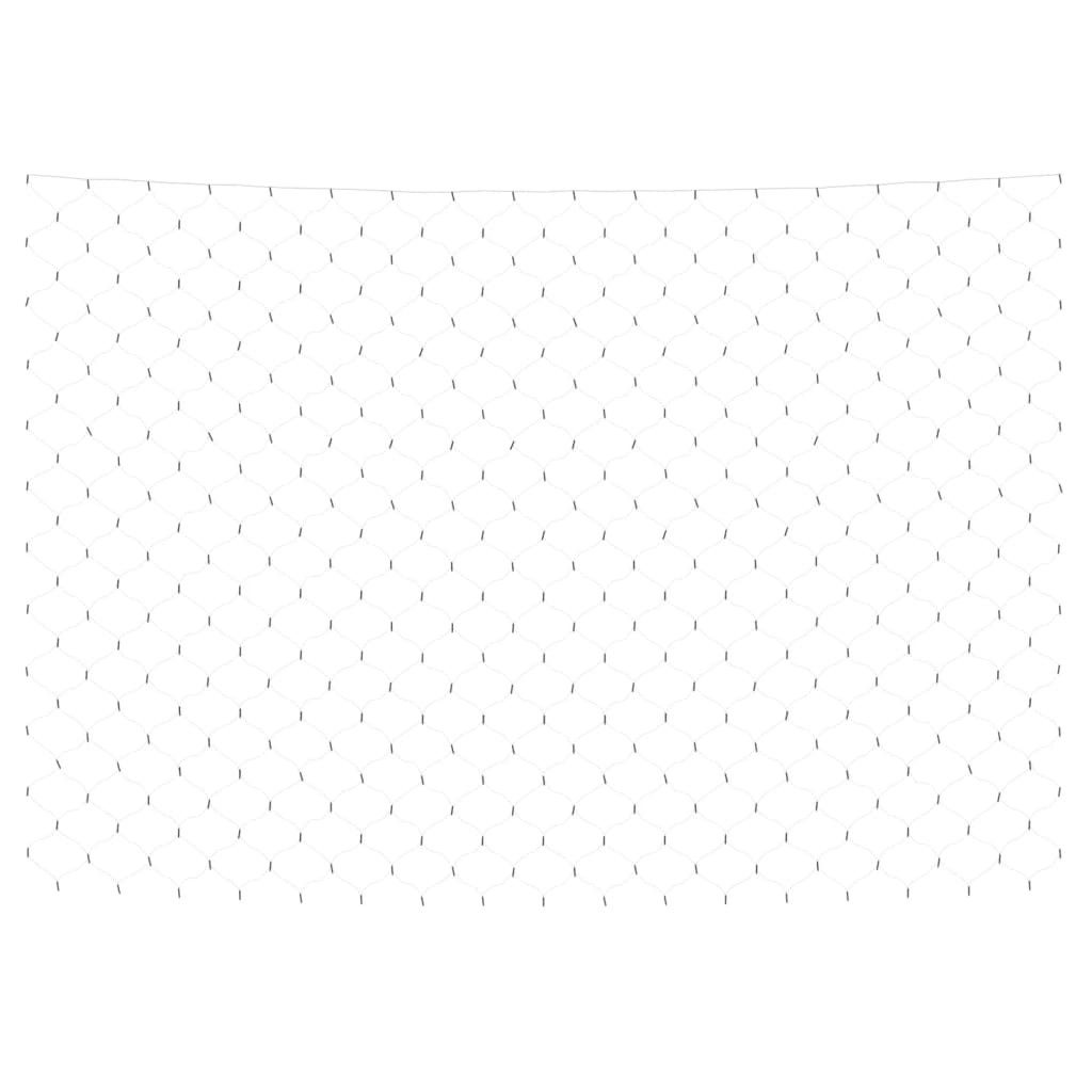 vidaXL Lichterschlauch LED-Lichternetz Warmweiß 3x2 m 204 LEDs Indoor Outdoor