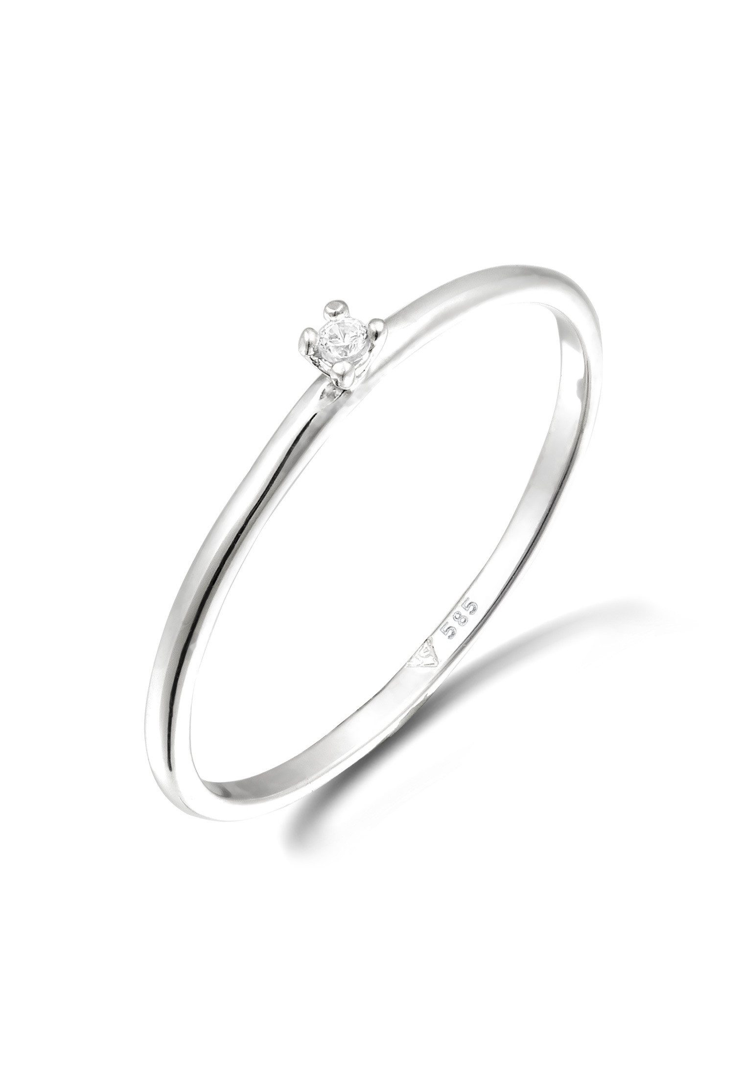 Elli DIAMONDS Diamantring Diamant Weiß Brillantschliff (0.015 ct) 585 Weißgold