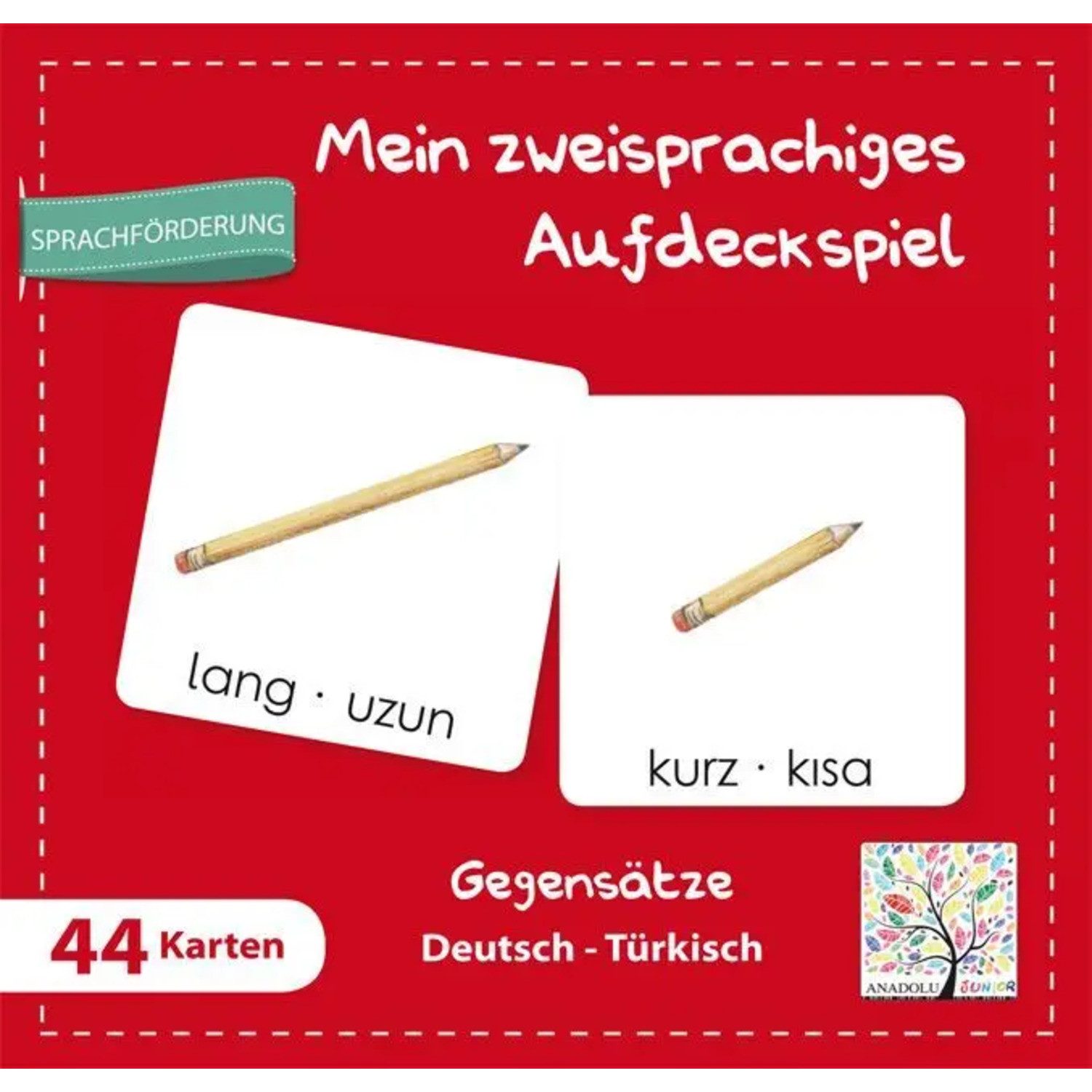 Schulbuchverlag Anadolu Spiel Mein zweisprachiges Aufdeckspiel, Gegensätze Deutsch-Türkisch...