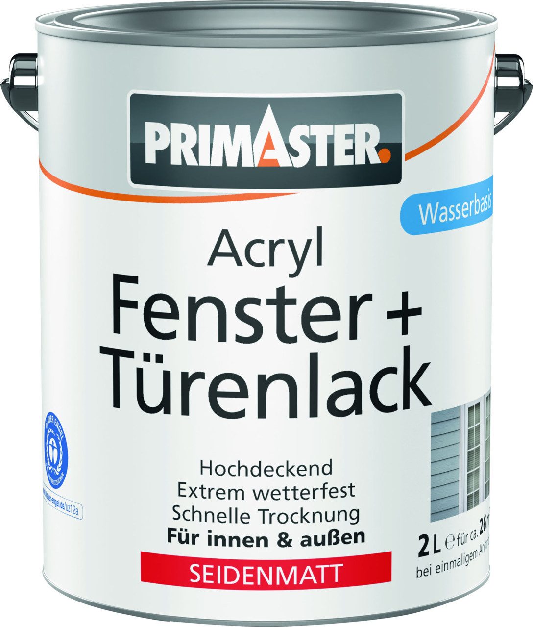 Primaster Acryl-Buntlack Primaster Acryl Fenster + Türenlack weiß