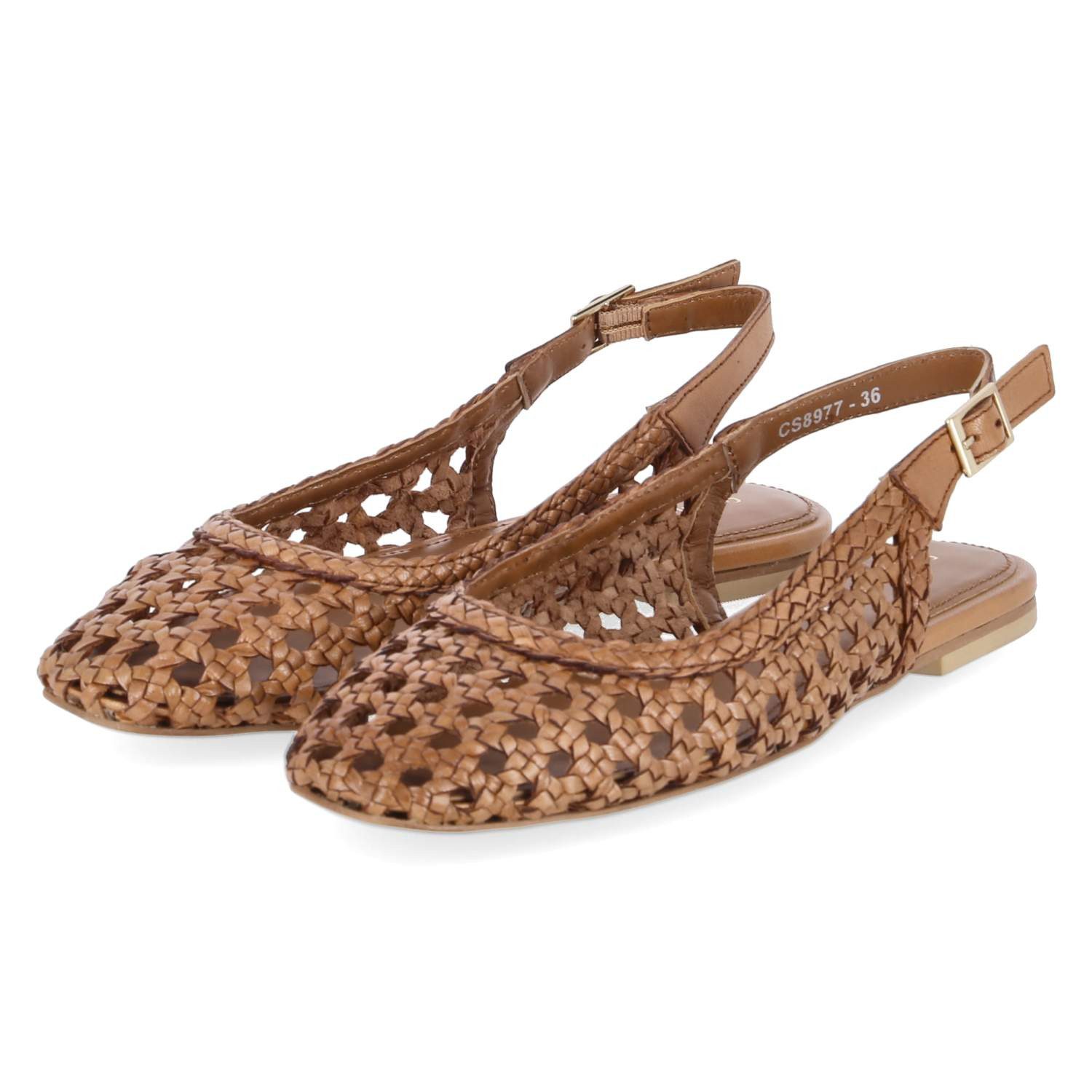 Copenhagen Shoes CS8977-0241 COGNAC Damen Glattleder brown Slingpumps