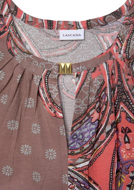 LASCANA Tanktop mit Paisleyprint und Zieraccessoires, elegantes Blusentop