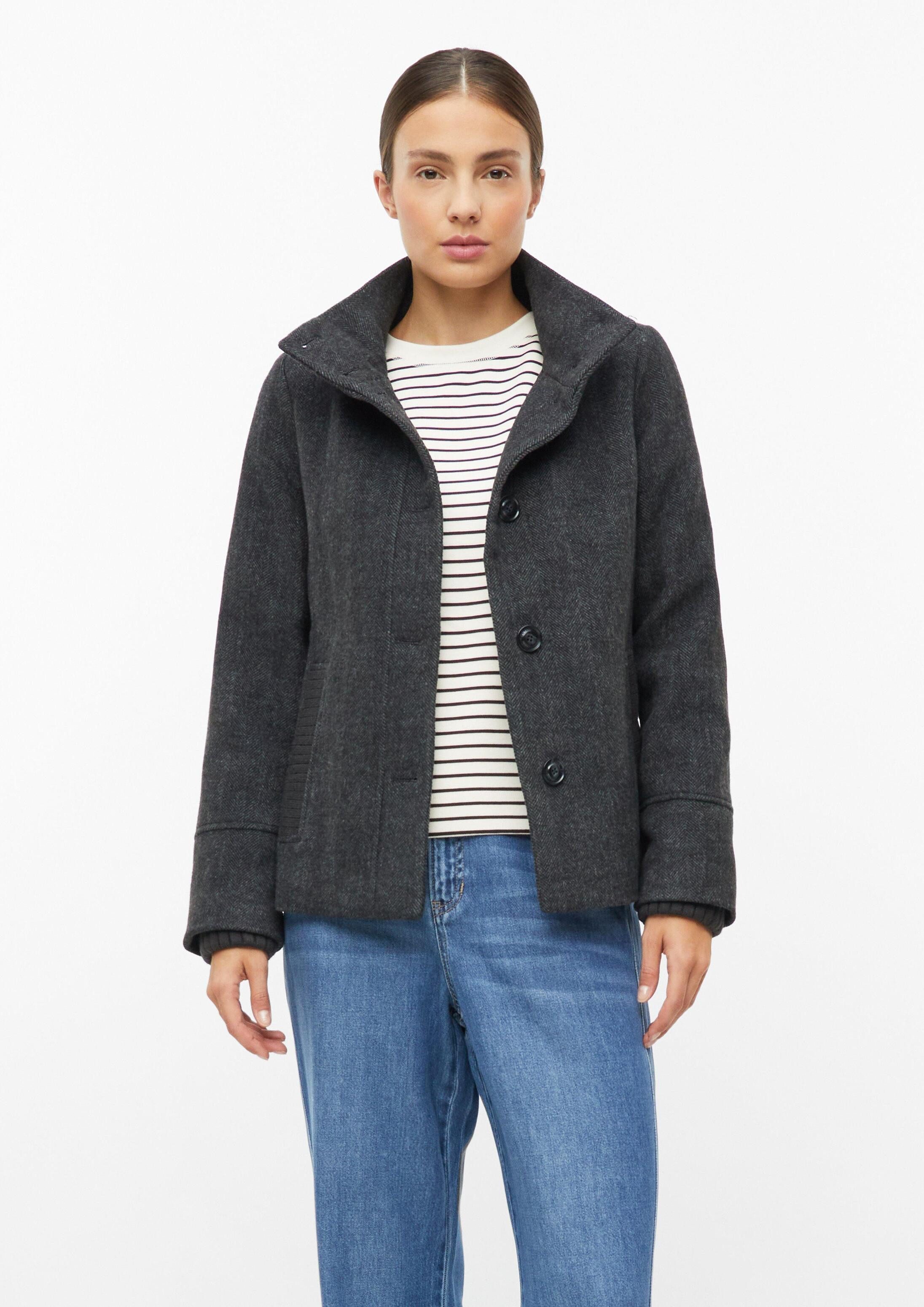 s.Oliver Funktionsjacke Outdoor-Jacke Wollmix-Jacke im Slim Fit