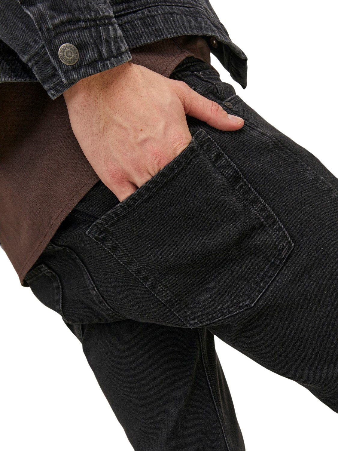 Relax-fit-Jeans 100% Baumwolle aus JJICHRIS & Jack MF JJORIGINAL Jones 912