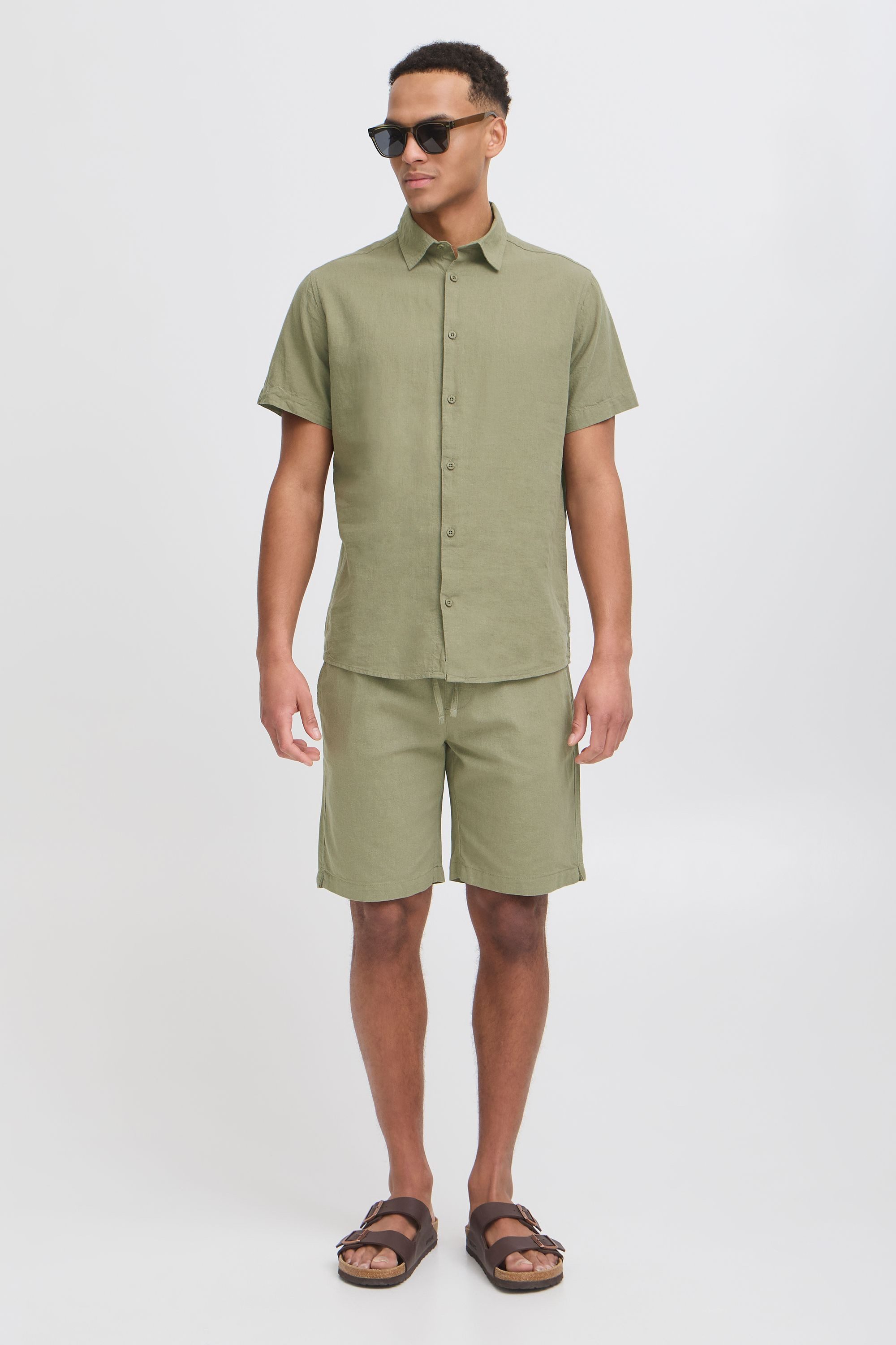 Indicode Leinenhose IDPassa Sommerliche Leinenshorts