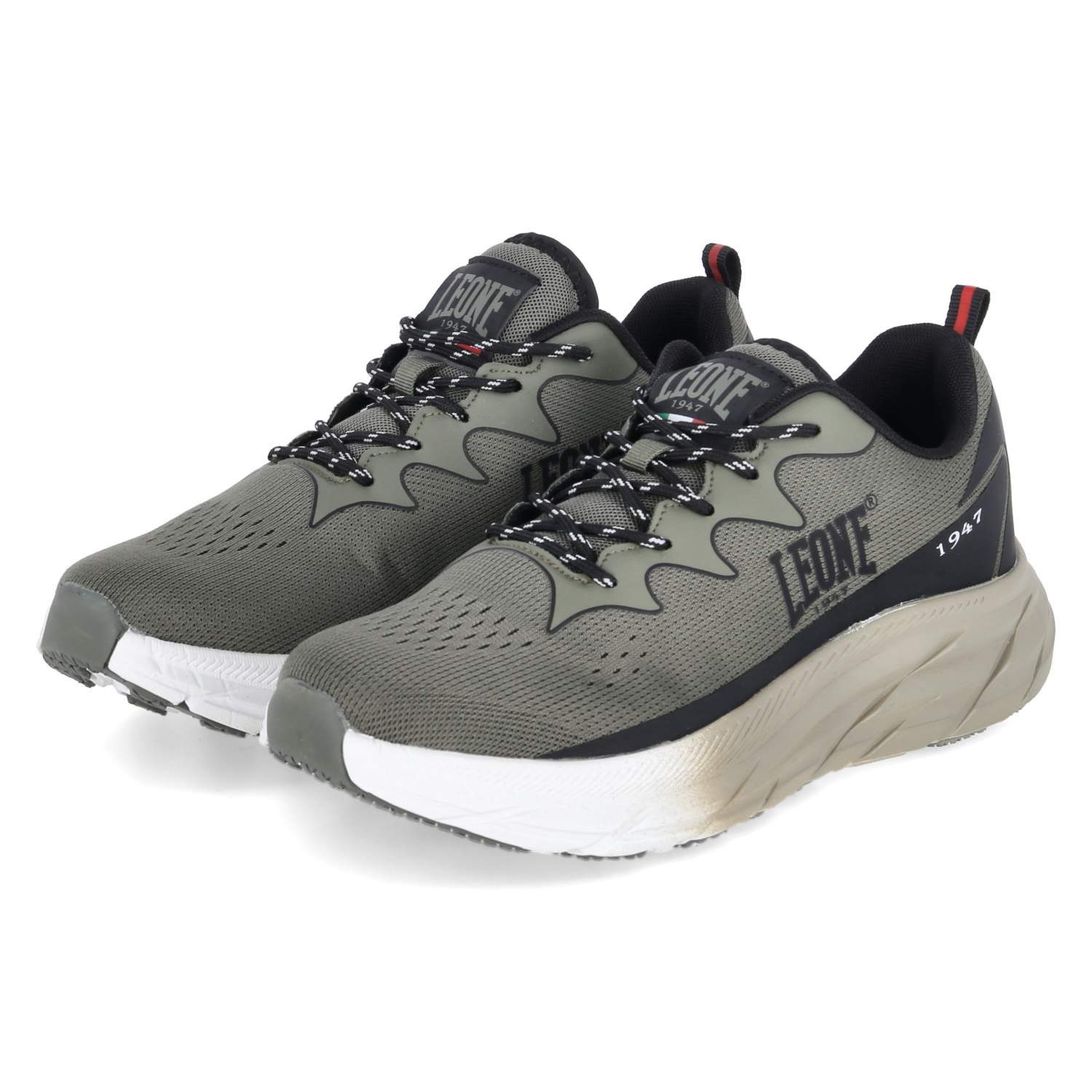 Leone Leone 1947 Sneaker Low M123S11-151 SP Herren Textil & Synthetik green Schnürschuh