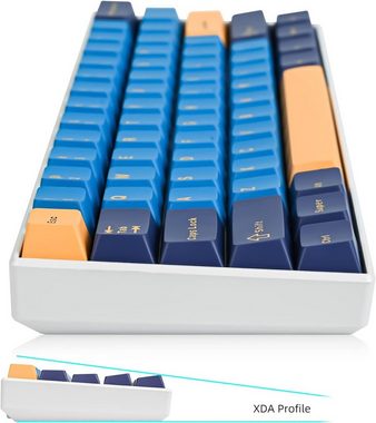 SOLIDEE Langlebige Qualität,Breite Kompatibilität Tastatur (mit Ergonomisches Design, Doppel-Schuss-Technologie, und hochwertiges)