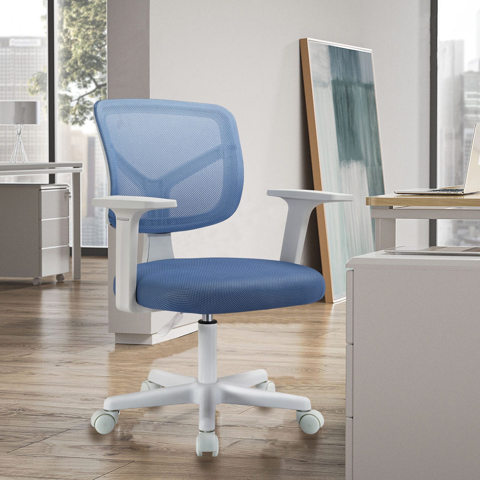 SVITA Schreibtischstuhl JOY, Kinderstuhl, höhenverstellbar, 5 Rollen, Armle günstig online kaufen