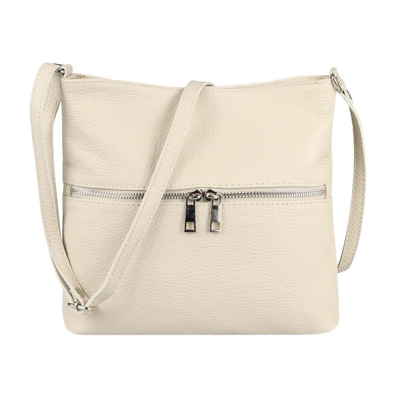 ITALYSHOP24 Schultertasche Made in Italy Damen Leder Tasche CrossOver, als günstig online kaufen