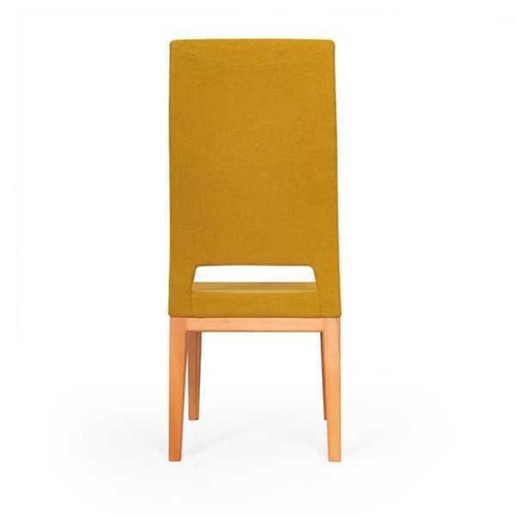 in Europa Made Esszimmerstuhl (1 Einsitzer Gelber Moderne Stühle Stuhl Wohnzimmer St), Esszimmerstuhl JVmoebel