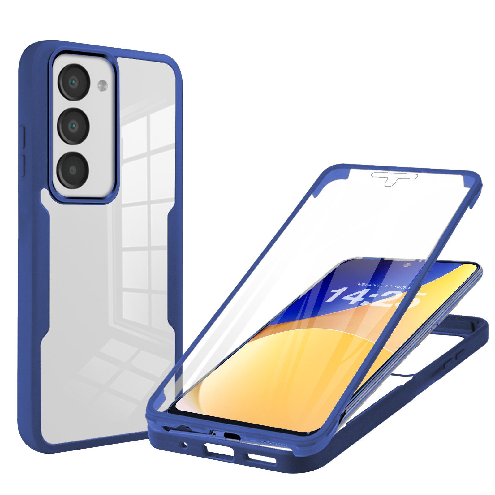 Tec-Expert Handyhülle 360 Grad Hülle für Xiaomi Redmi 15 / 15 5G 6.9 Zoll, 6,9", Rundum Schutz Cover Case Hülle robust