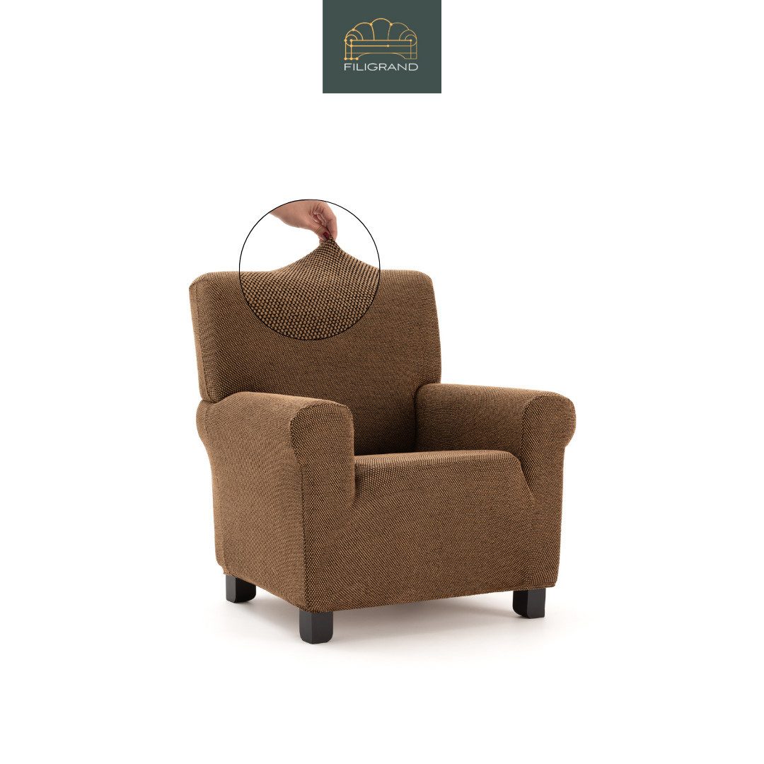 Belmarti Sesselhusse luxuriöser und edler Sesselbezug, Chenille Oberfläche, hochwertiges und langlebiges Material, made in Spain