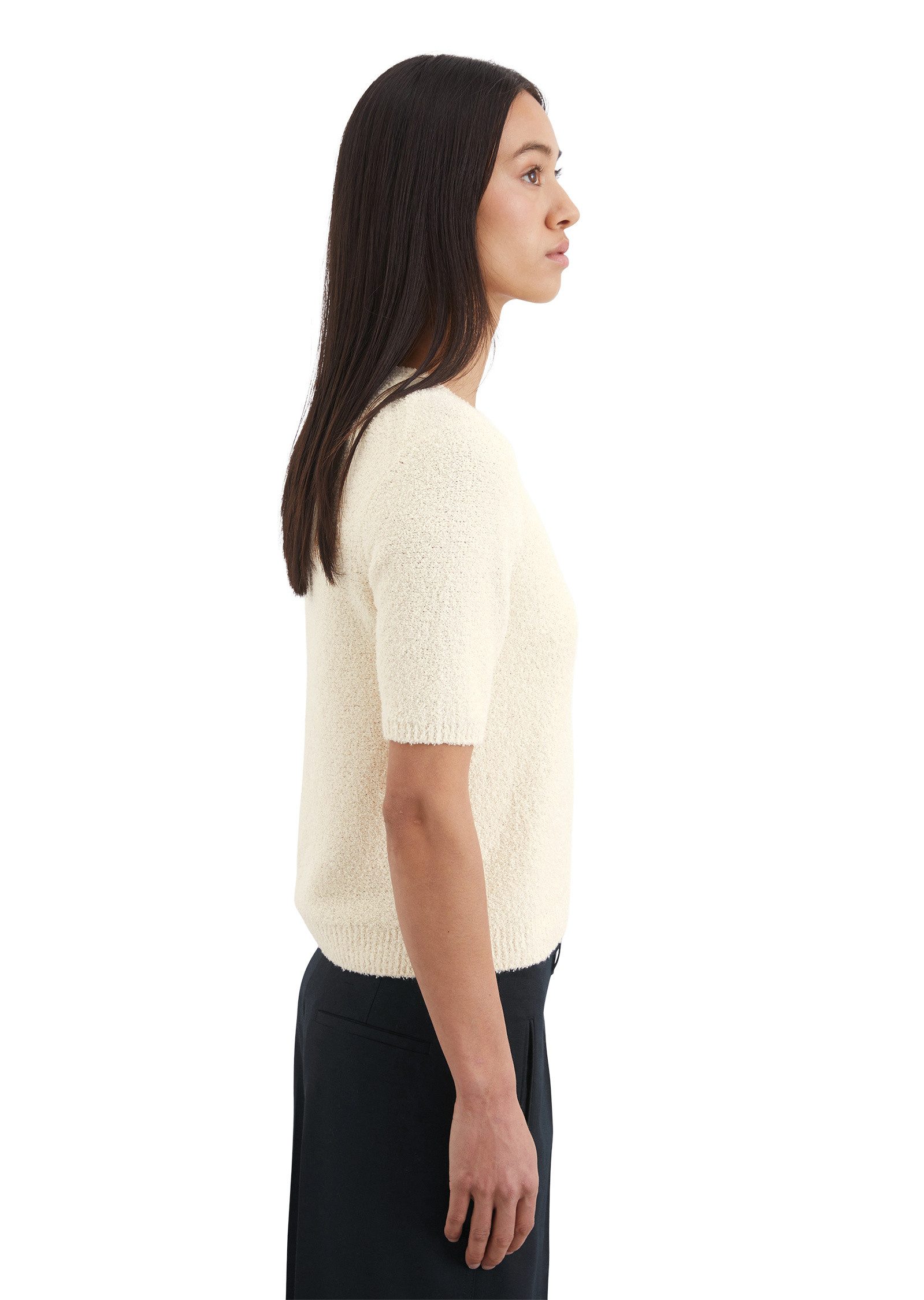 Marc O'Polo Rundhalspullover aus Organic Cotton-Mix günstig online kaufen