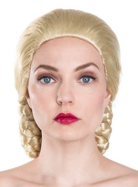 Maskworld Kostüm-Perücke Evita, Blonde Haarpracht mit aufwendiger Steckfrisur