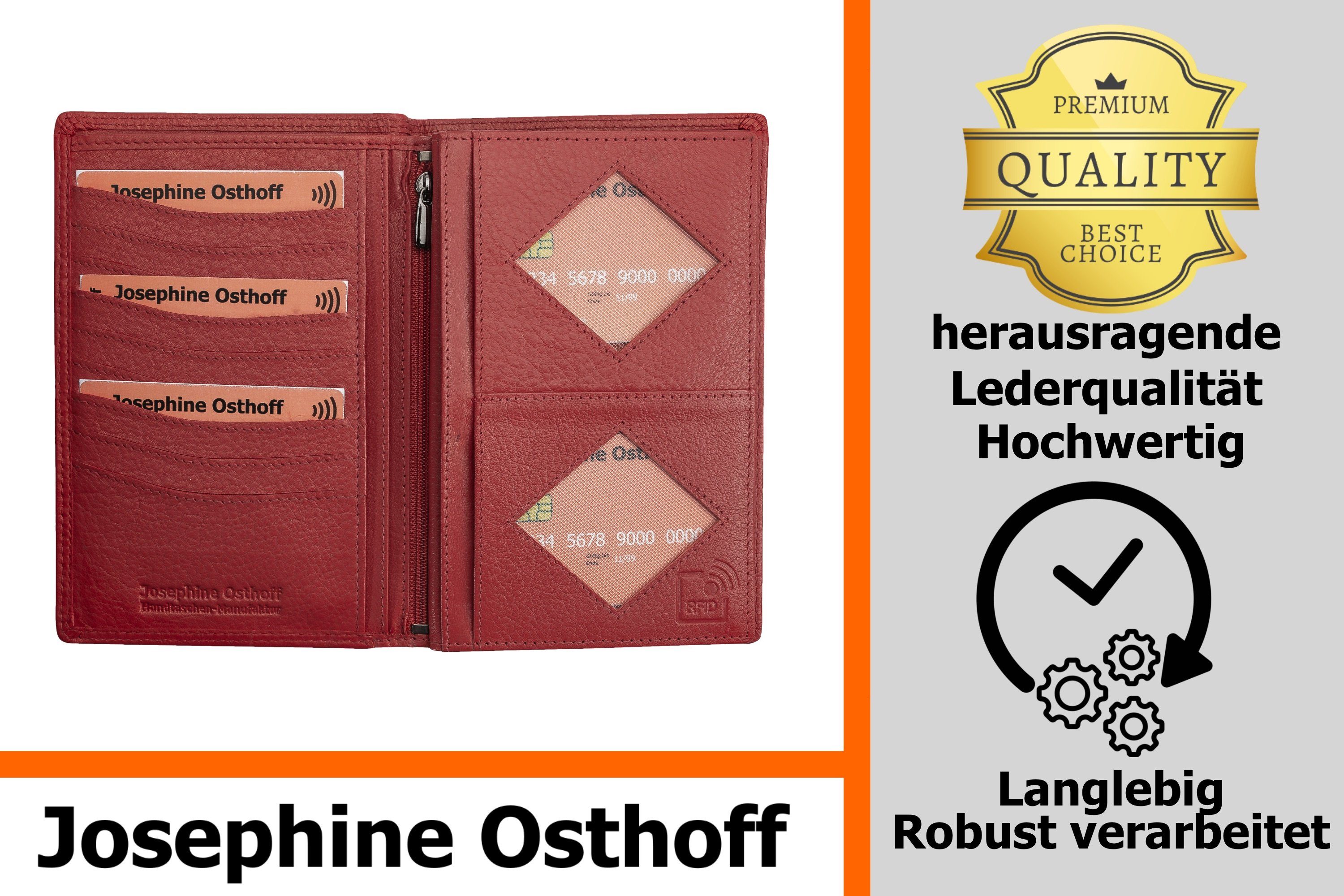 Josephine Osthoff Brieftasche Brieftasche kirsche