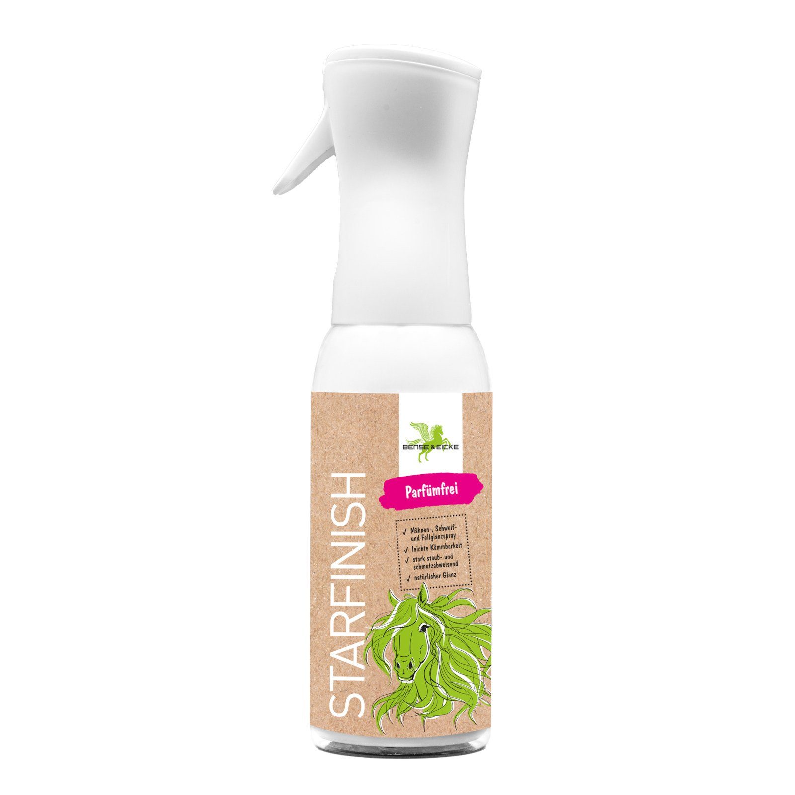 Fellpflege StarFinish parfümfrei - Schweif- und Mähnenspray für Pferde - 500 ml