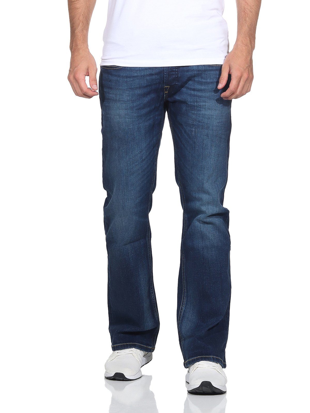 - Bootcut-Jeans Uni - Stretch, Basic, Bootcut, RM046 Diesel RM042 ZATINY-X Herren Blau RM042