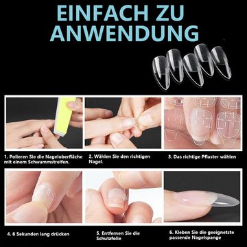 GelldG Kunstfingernägel Fake Neils, künstliche Nägel für Nagelstudios und DIY-Nagelkunst