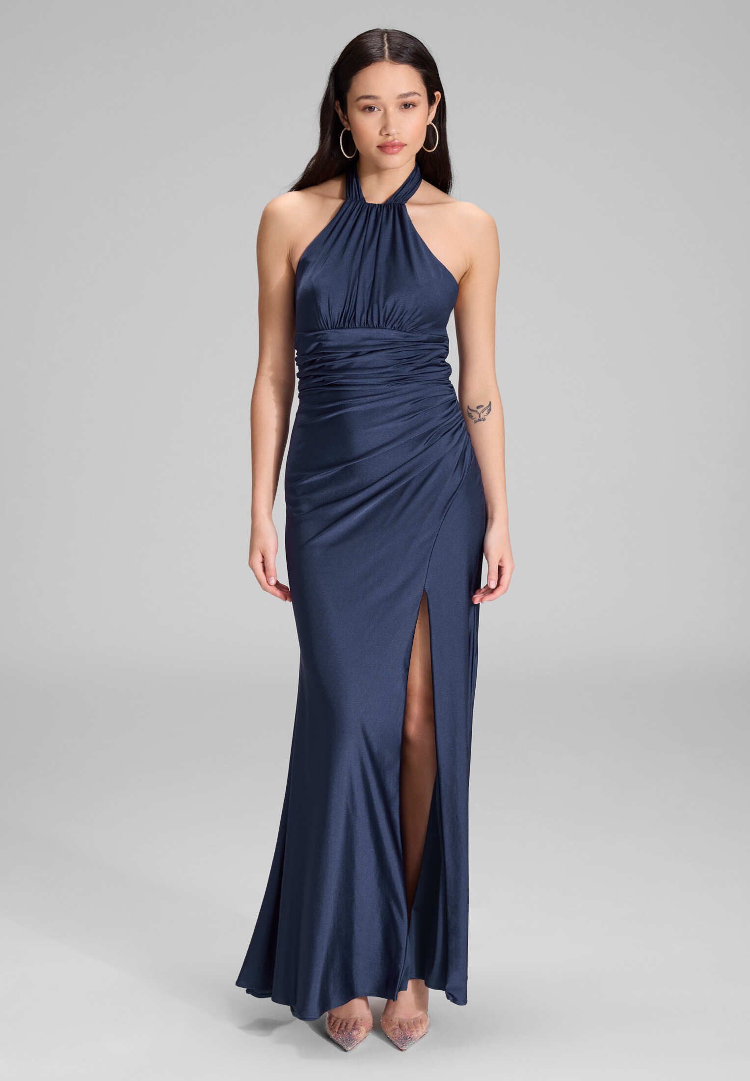 Hey Kyla Abendkleid - Figurbetontes Neckholder-Kleid aus Jersey Figurbetont günstig online kaufen