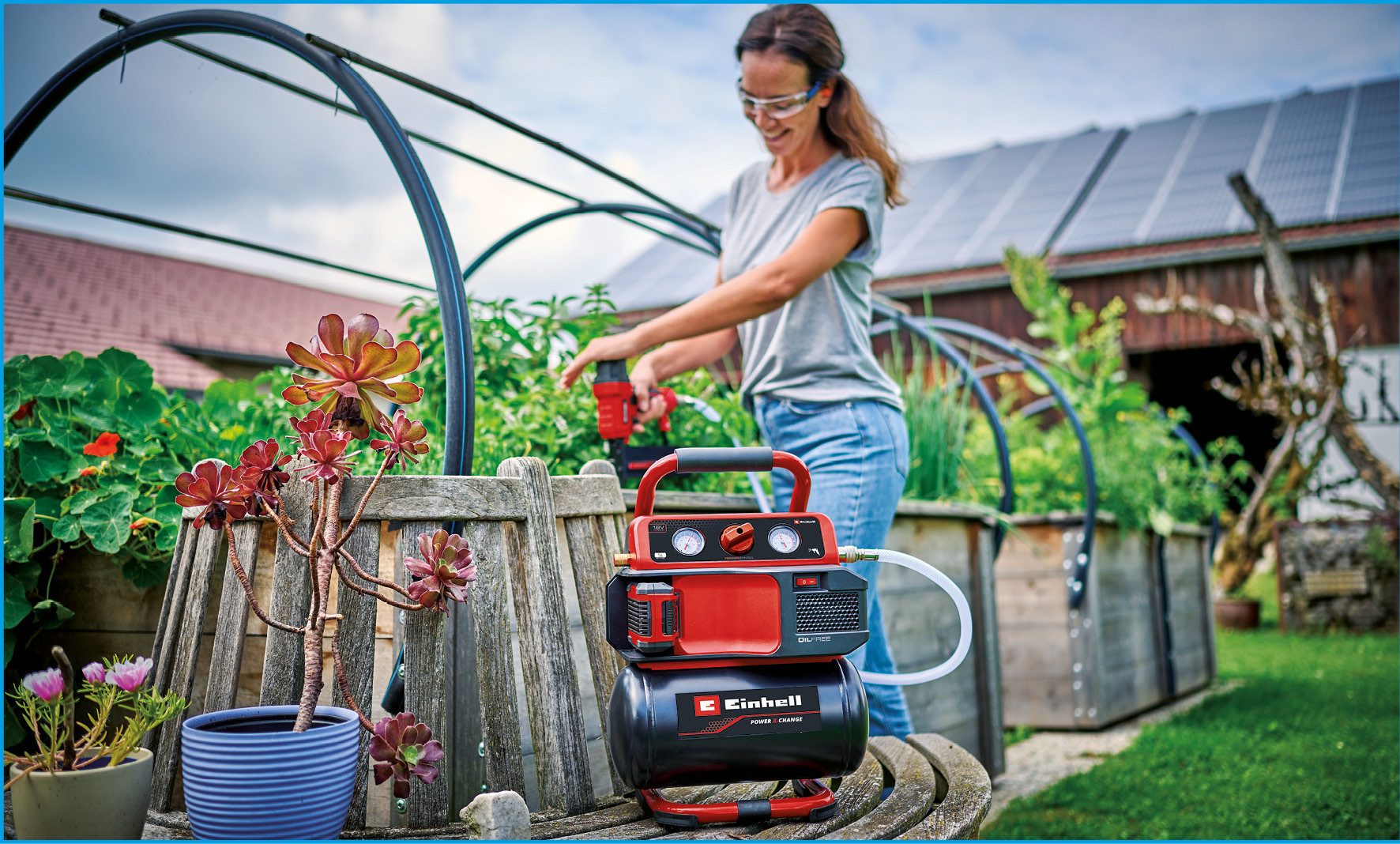 Einhell Kompressor Akku-Kompressor TE-AC 18/75 Li OF-Solo, max. 8 bar, ohne Akku und Ladegerät – Bild 4 von 5