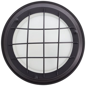 Lightbox Deckenleuchte, ohne Leuchtmittel, Wand- & Deckenlampe, 10 cm Höhe, Ø 29 cm, E27, max. 30 W, schwarz