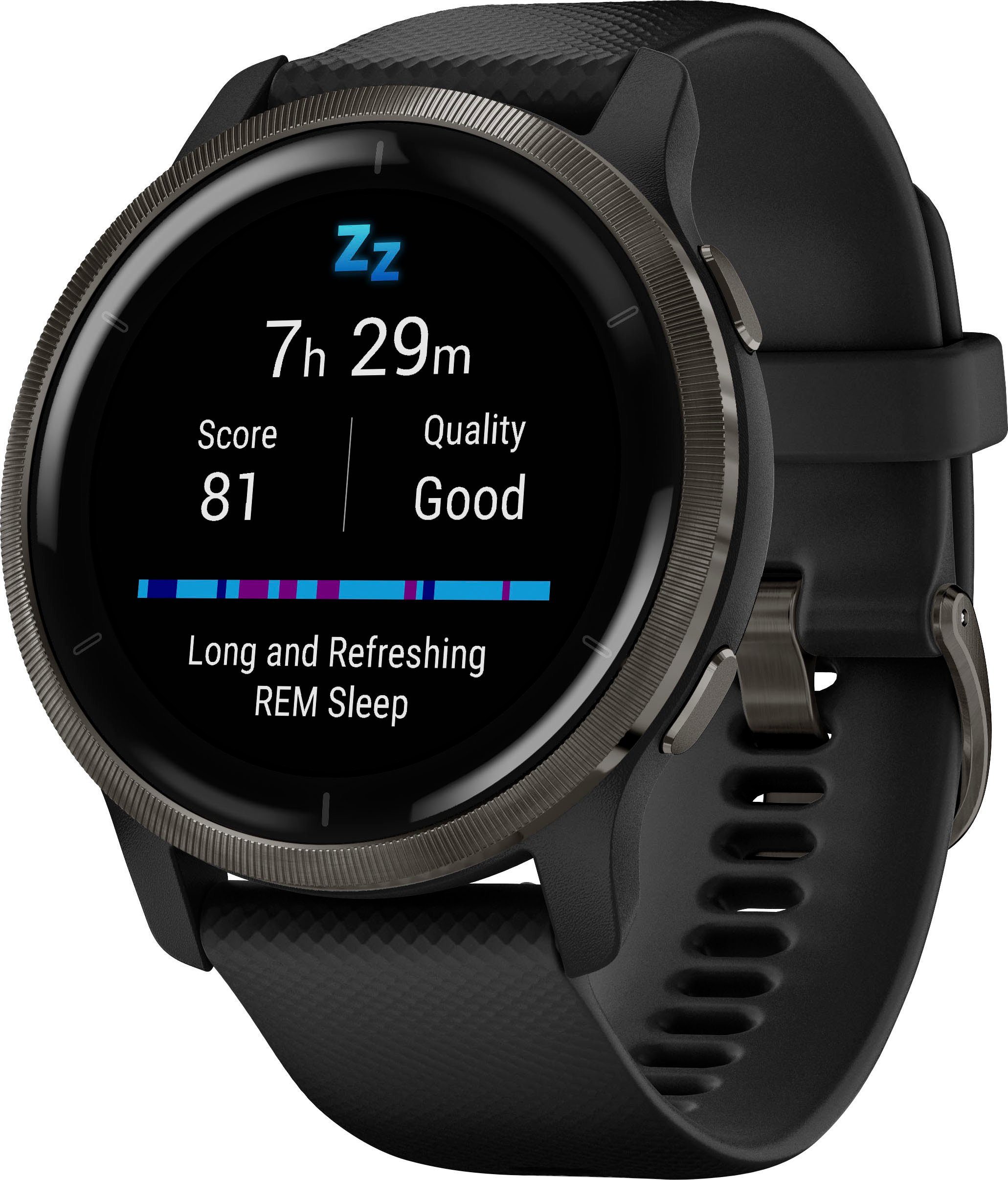 Garmin Venu 2 Smartwatch (3,3 cm/1,3 Zoll, Garmin), 25 vorinstallierten Sport-Apps