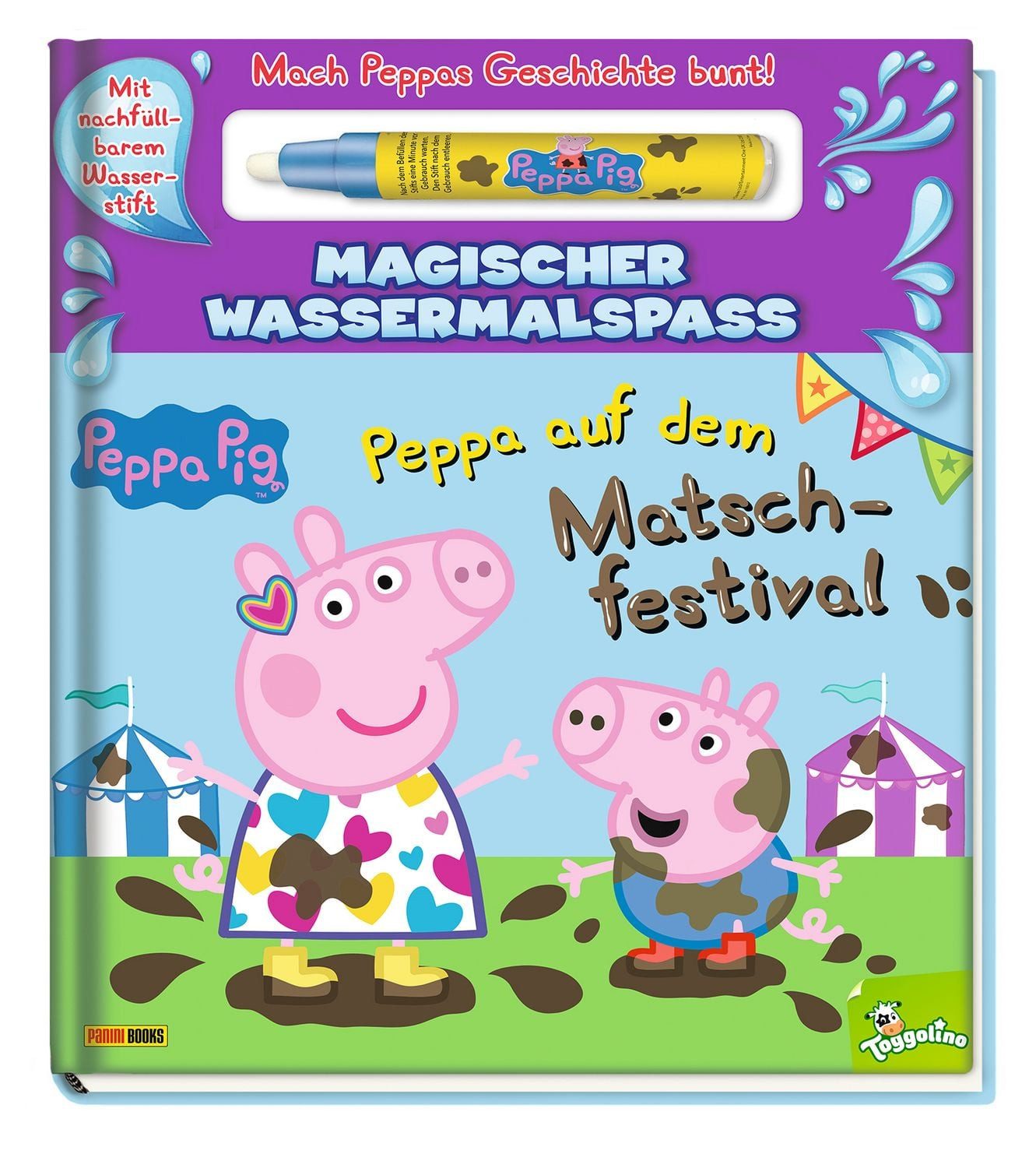 Peppa Pig: Peppa auf dem Matschfestival - Magischer Wassermalspaß / Panini