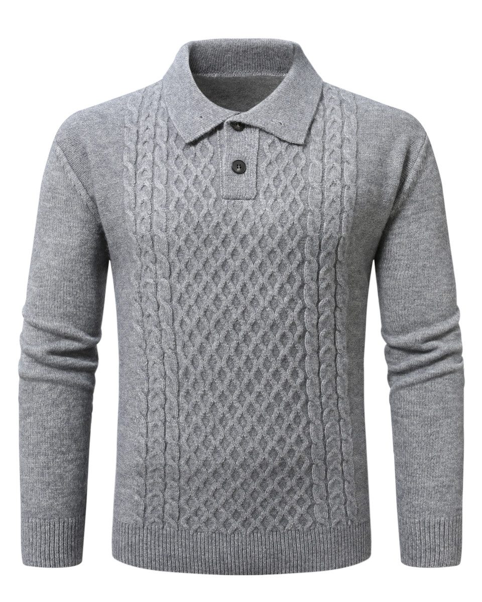 Allthemen Strickpullover mit grober Strickstruktur Uni günstig online kaufen