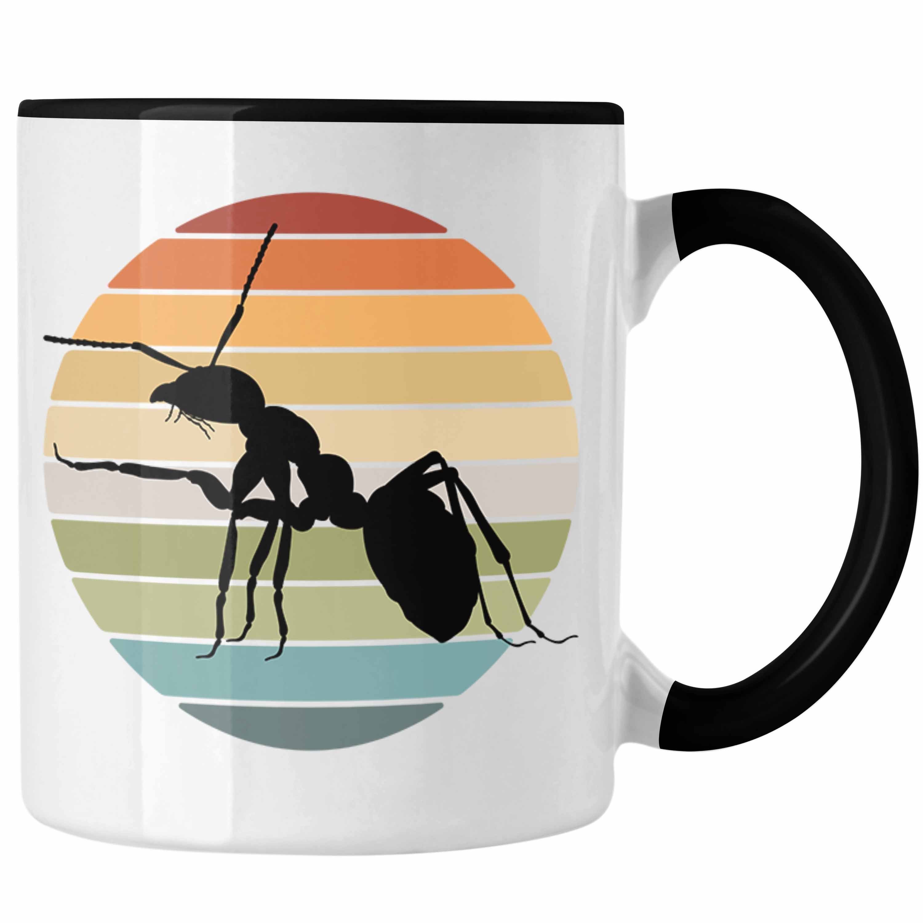 Trendation Tasse Trendation - Ameise Insekten Tasse Schwarz