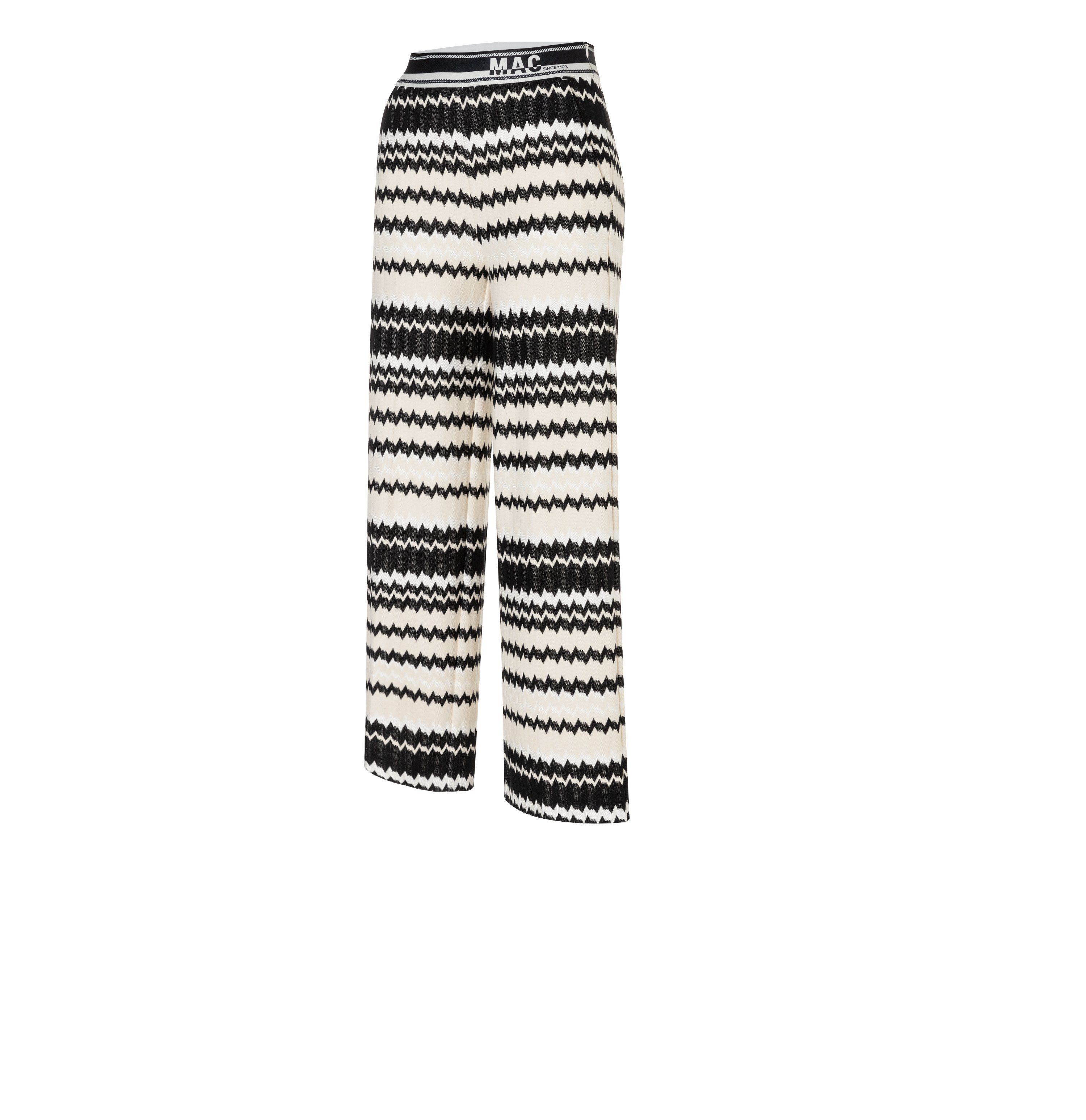 MAC Stoffhose Palazzo Cropped