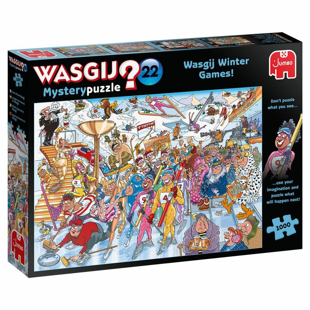 Jumbo Spiele Puzzle Wasgij Mystery 22 Wasgij Winterspiele 1000 Teile, 1000 Puzzleteile