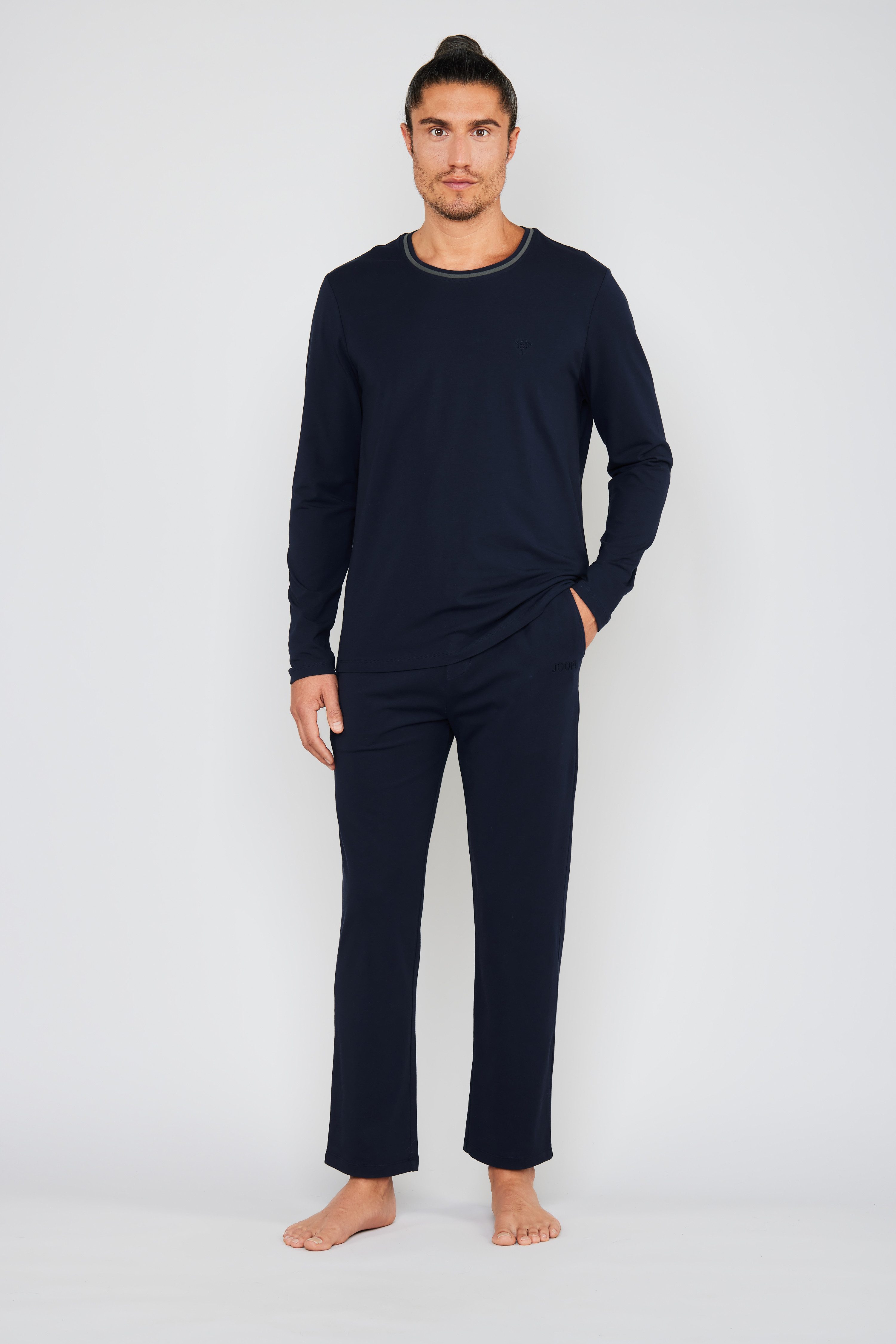 JOOP! Pyjama Core (2 tlg) mit Rundhalsausschnitt, Langarm, Cotton-Mix günstig online kaufen