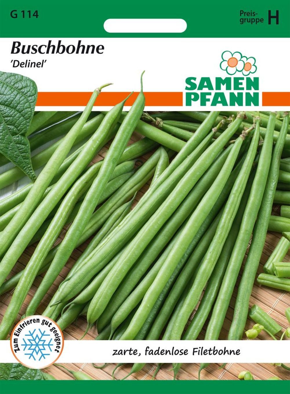 SAMEN PFANN Gemüsesamen Buschbohne, Delinel - Bohnen-Samen Saatgut Samen, Phaseolus vulgaris