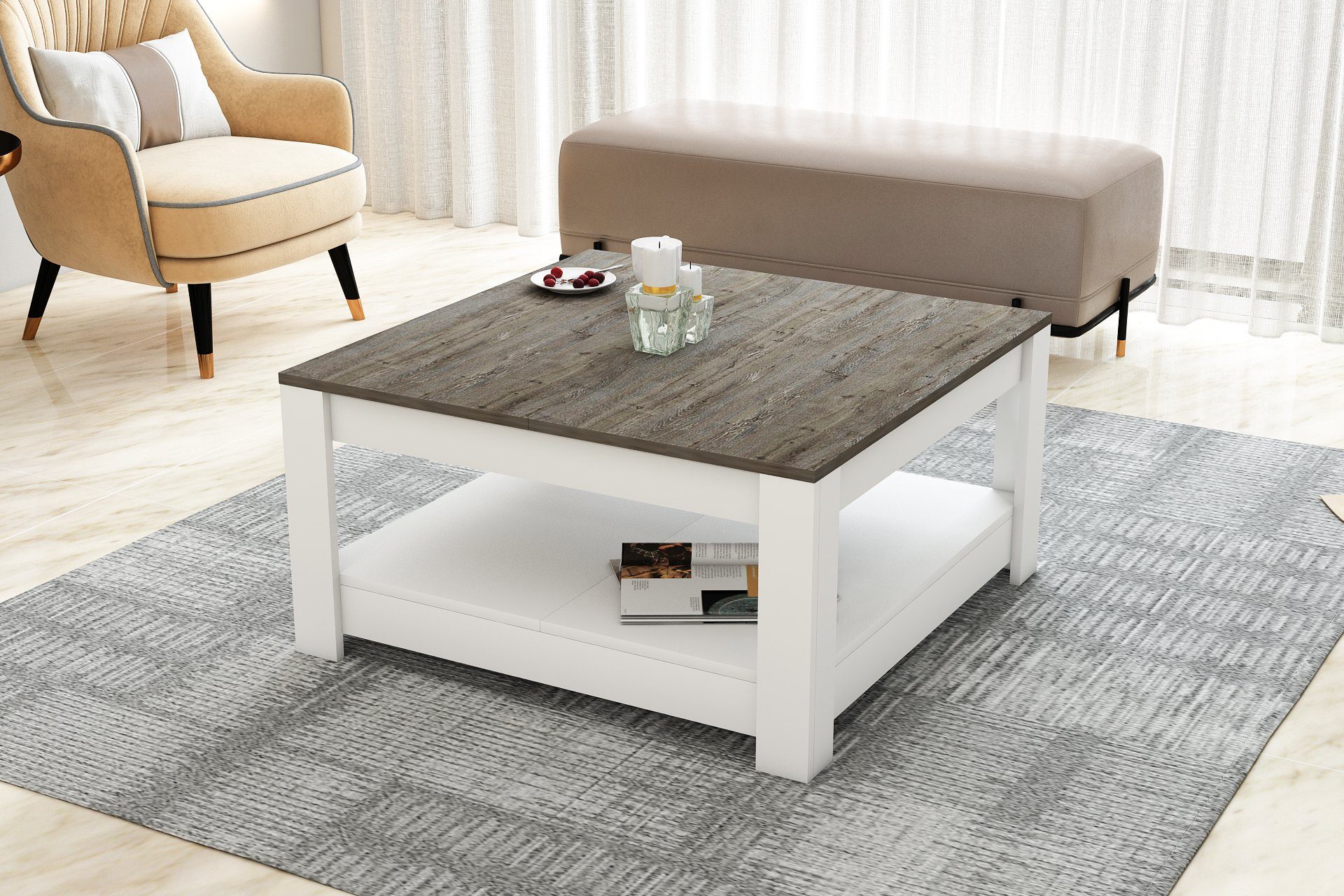 DEMA Home Couchtisch Mitteltisch Athena Kaffeetisch günstig online kaufen
