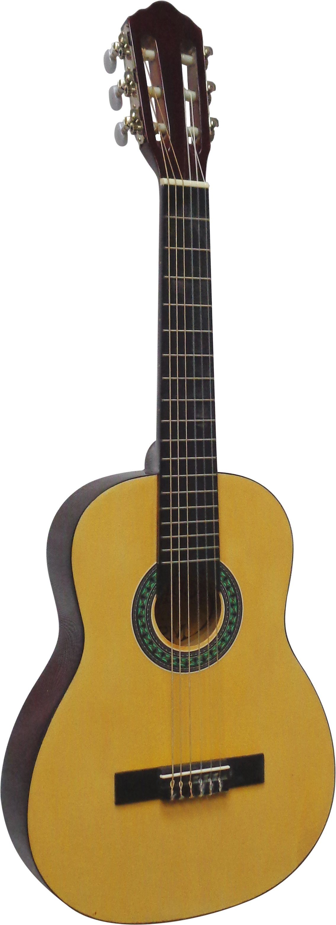 MSA Konzertgitarre 1/4 Kindergitarre Set Tasche Band Saiten 3xPlektron, Gitarre aus Lindenholz Nylonsaiten