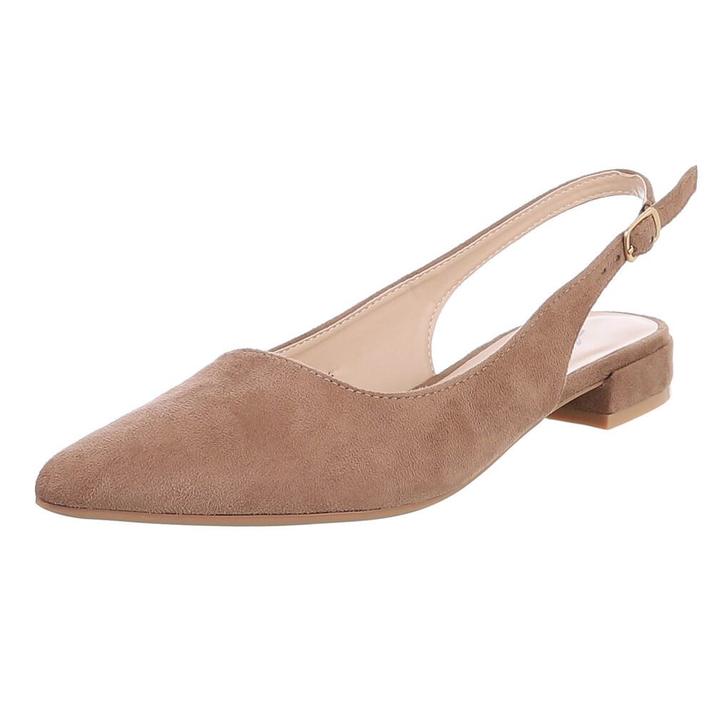 Ital-Design Eleganter Slingback Schuh mit verstellbarem Riemen Schnürpumps günstig online kaufen