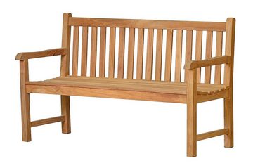 Kai Wiechmann Garten-Essgruppe Teak Sitzgruppe aus 1 Bank 150 cm, 1 Sessel und 1 Tisch 150 x 80 cm, (3-tlg., 1 Bank, 1 Sessel, 1 Tisch), dreiteiliges Set aus robusten Teak Gartenmöbeln