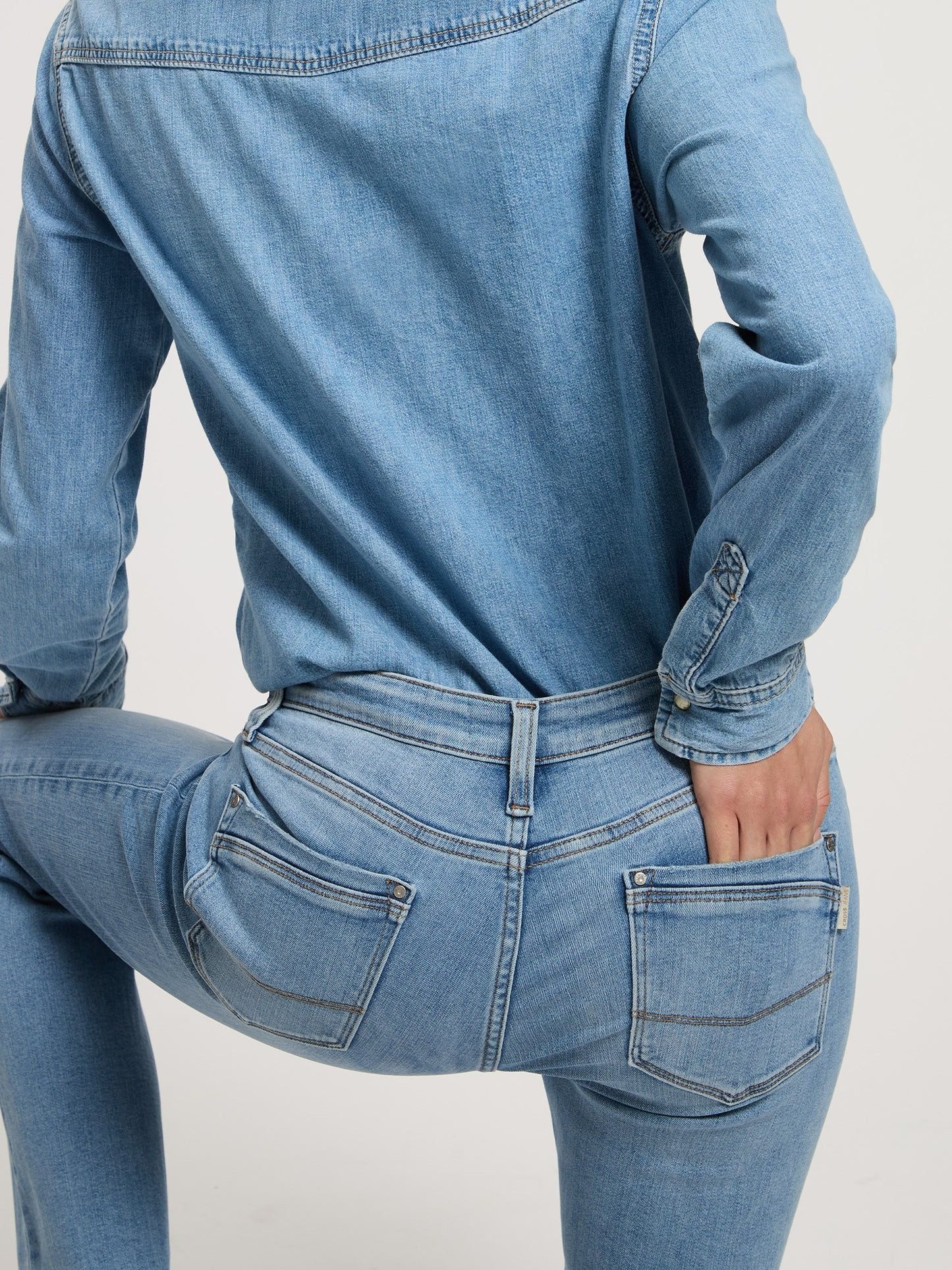 CROSS JEANS® Stretch-Jeans CROSS JEANS LAUREN light mid blue H485-032