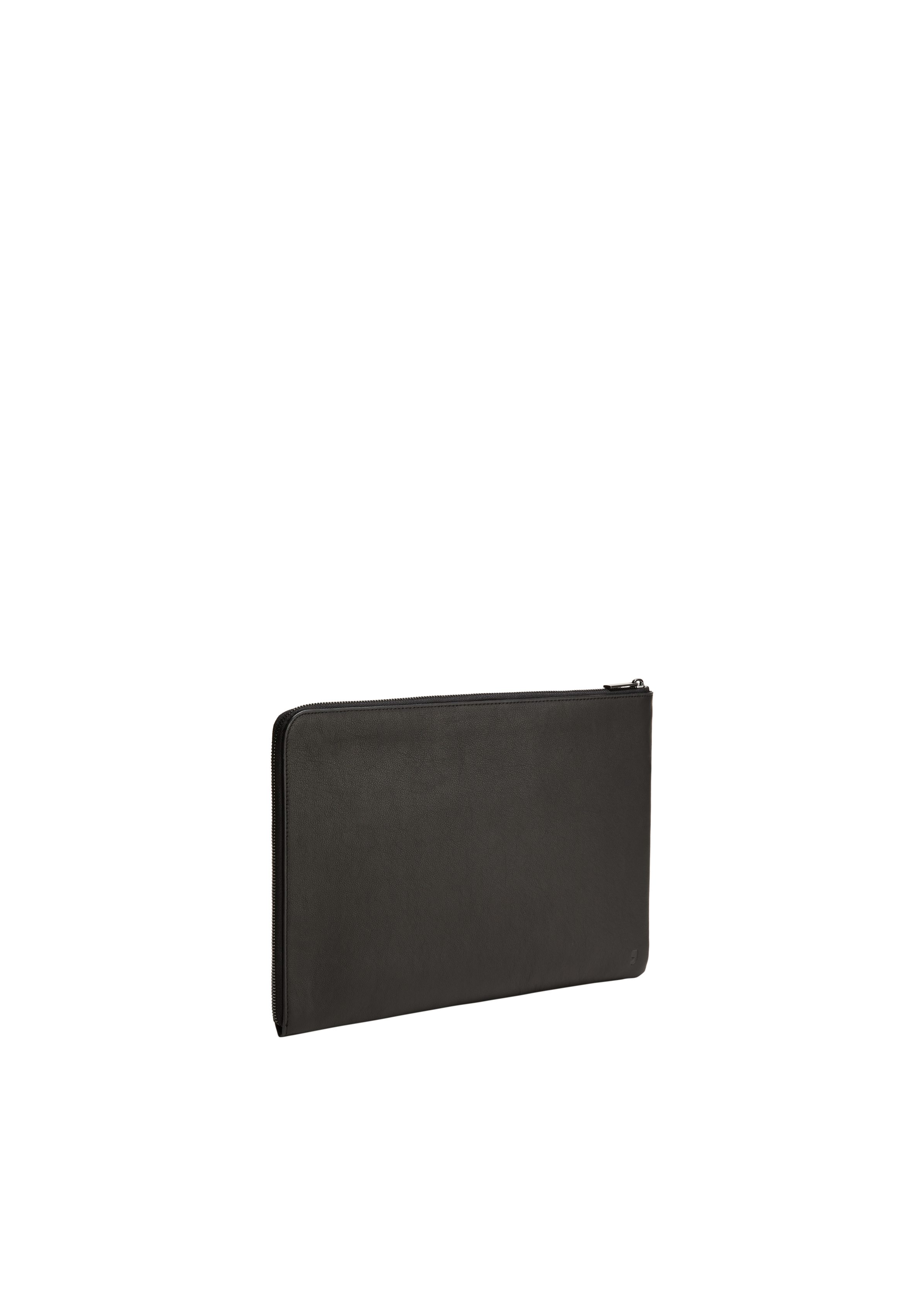 Comma Tragetasche Hochwertige Laptop-Tasche aus Logo Leder, schwarz