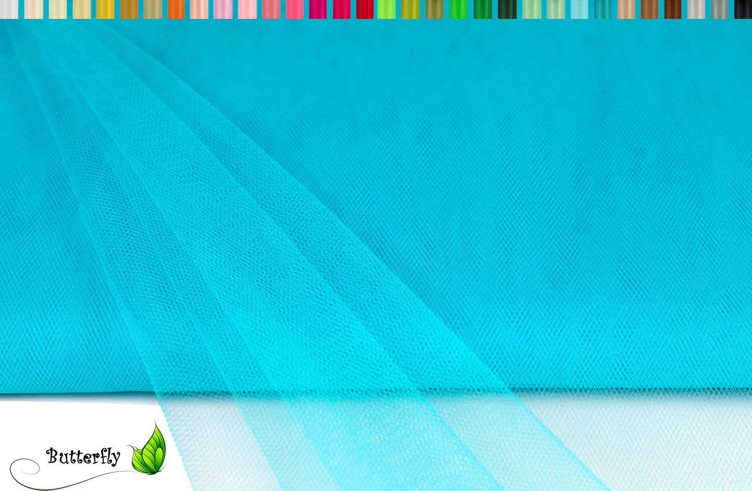Creativery Stoff, TÜLL Stoff 10m x 150cm